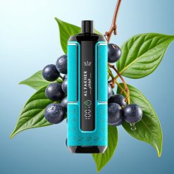 Al Fakher Crown Bar 15K Hypermax 22ml 600mAh Type-C Črni ribez led