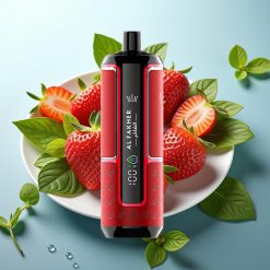 Al Fakher Crown Bar 15K Hypermax Disposable Vape Kit Jagodni Punč 22ml 15K DTL