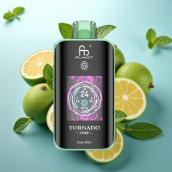 Fumot Tornado 25000 Puffs HD Screen 700mAh 20ml 0-5% Nikotina Hladna Meta