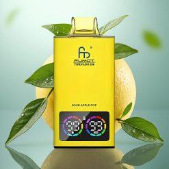 Fumot Tornado 35K 35000 pufov Dual Mesh Coil 15ml RGB Lights Kislo Jabolko Pop