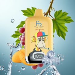 Fumot Tornado Digital Box 12000 Puffs 20ml Tipka Aktiviran MTL Grozdje Led 550mAh