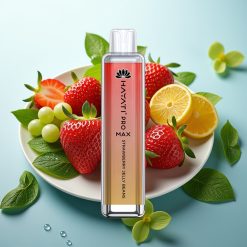 Hayati Pro Max 4000 Puffs Disposable Vape Jagodni Žele Bonboni 2ml 5% 1400mAh