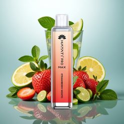 Hayati Pro Max 4000 Pufov Disposable Vape Jagoda Mojito, 5% Nikotina, 1400mAh