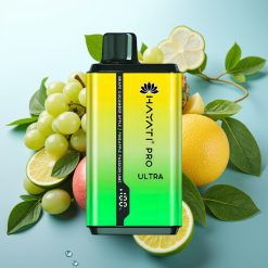 Hayati Pro Ultra 15000 Puffs 850mAh 2×12ml 2% Grozdje Kumara Jabuka Ananas Limeta