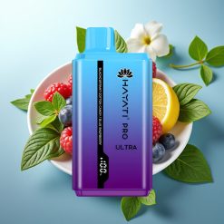 Hayati Pro Ultra 15000 Puffs Črni ribez Bombažni bonbon Modri malina 850mAh 2×12ml 2%