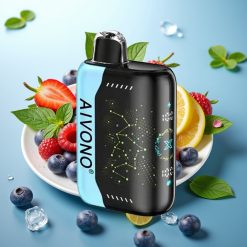 Aivono AIM BOOM 25000 Puffs 0%/5% 28ml 650mAh Modra Malina Led