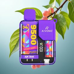Aivono AIM-TANK 9500 Pufov, 18ml, 650mAh, LCD, 1.2ohm, Češnjeva Grozdna