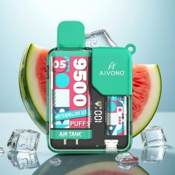 Aivono AIM-TANK 9500 Pufov, 18ml, 650mAh, LCD, Lubenika Led