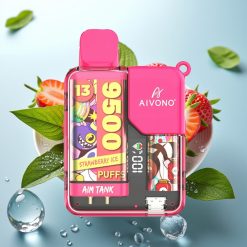 Aivono AIM-TANK 9500 Slovenia vape 18ml/650mAh LCD Jagoda Led 1.2ohm